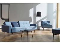 диван с мягкими подлокотниками тк. 558 Dublexo Innovation  синий