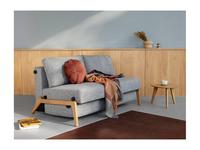 диван-кровать 140 с деревянными ножками тк.565 Cubed Innovation  серый