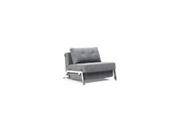 кресло-кровать ножки хром Cubed 2 Innovation  [95-744004565-0-2] серый