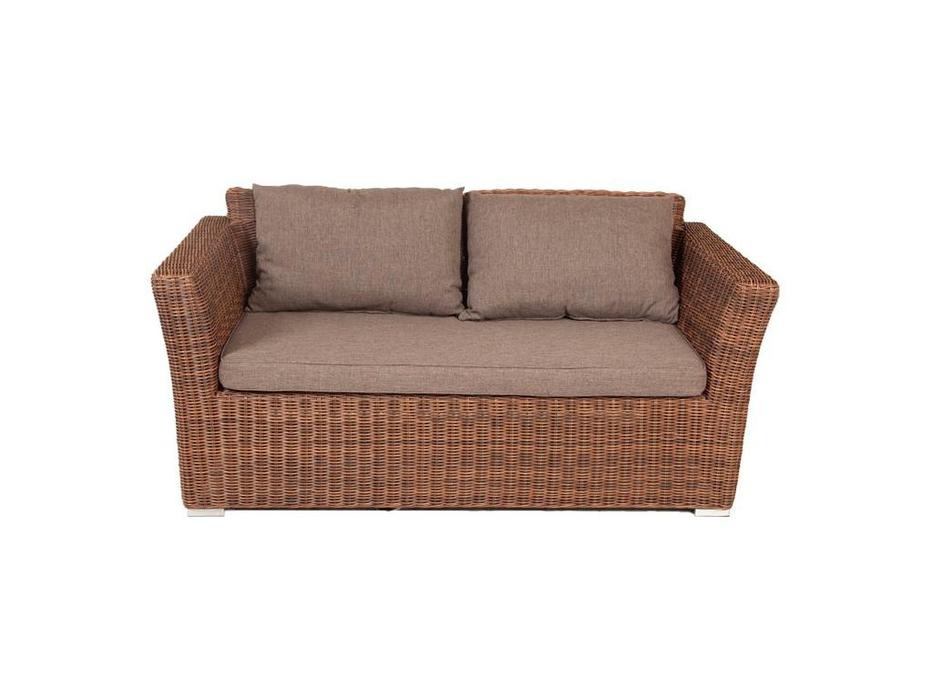 диван садовый с подушками Капучино 4SIS  [YH-C2130W-3 brown] коричневый