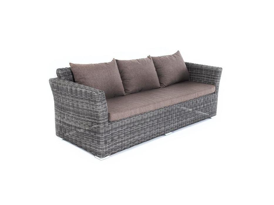 диван садовый с подушками Капучино 4SIS  [YH-C3130W-3 graphite] графит