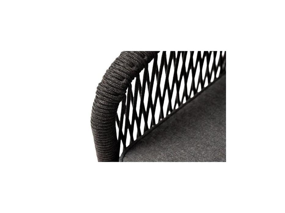 кресло садовое с подушками Канны 4SIS  [KAN-A-001 RAL7024 SH D-grey(D-gray019)] темно серый