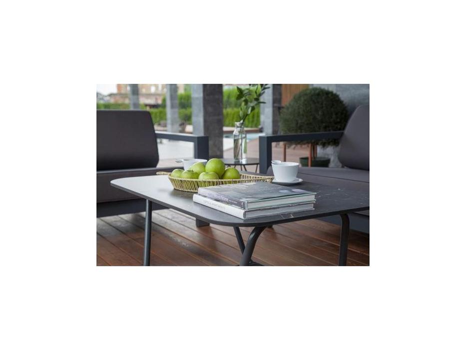 стол садовый журнальный Канны 4SIS  [RC0658-100-65-G-4sis gray] темно серый