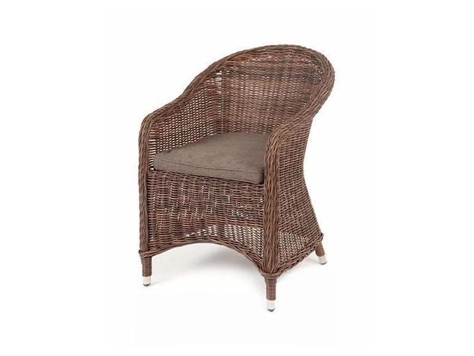 кресло садовое с подушкой Равенна 4SIS  [YH-C1103W brown1] коричневый