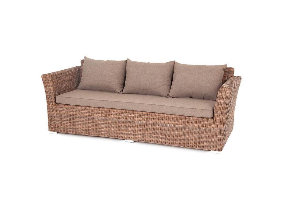 диван садовый с подушками Капучино 4SIS  [YH-C3130W-3 brown] коричневый