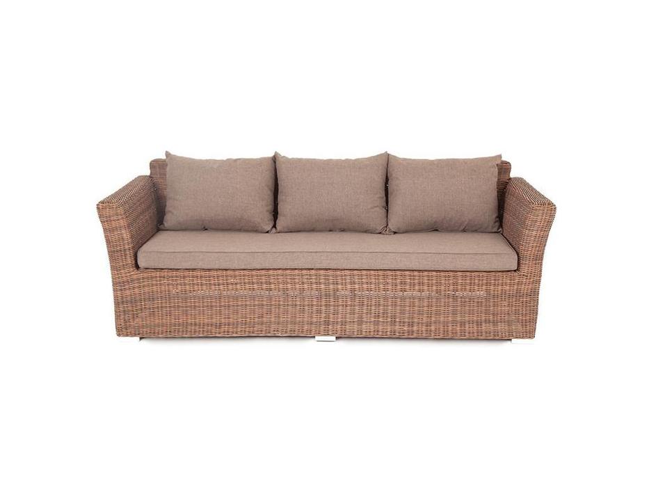 диван садовый с подушками Капучино 4SIS  [YH-C3130W-3 brown] коричневый