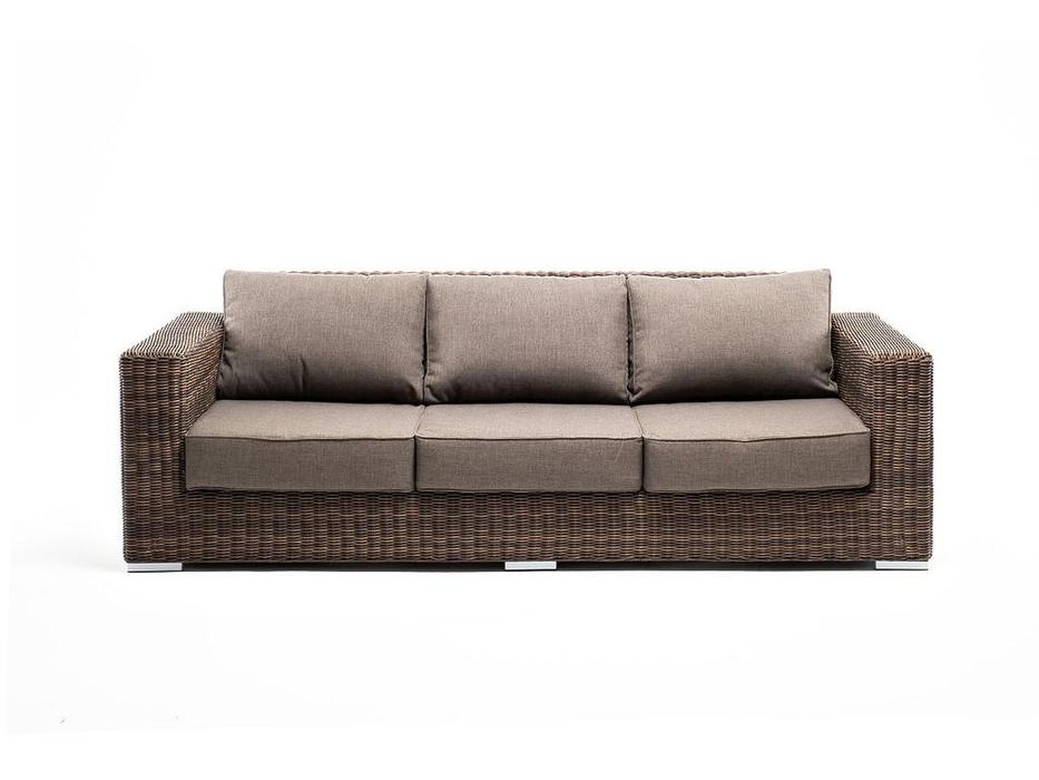 диван садовый с подушками Боно 4SIS  [ YH-C3515W brown] коричневый