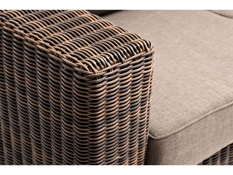 диван садовый с подушками Боно 4SIS  [ YH-C3515W brown] коричневый