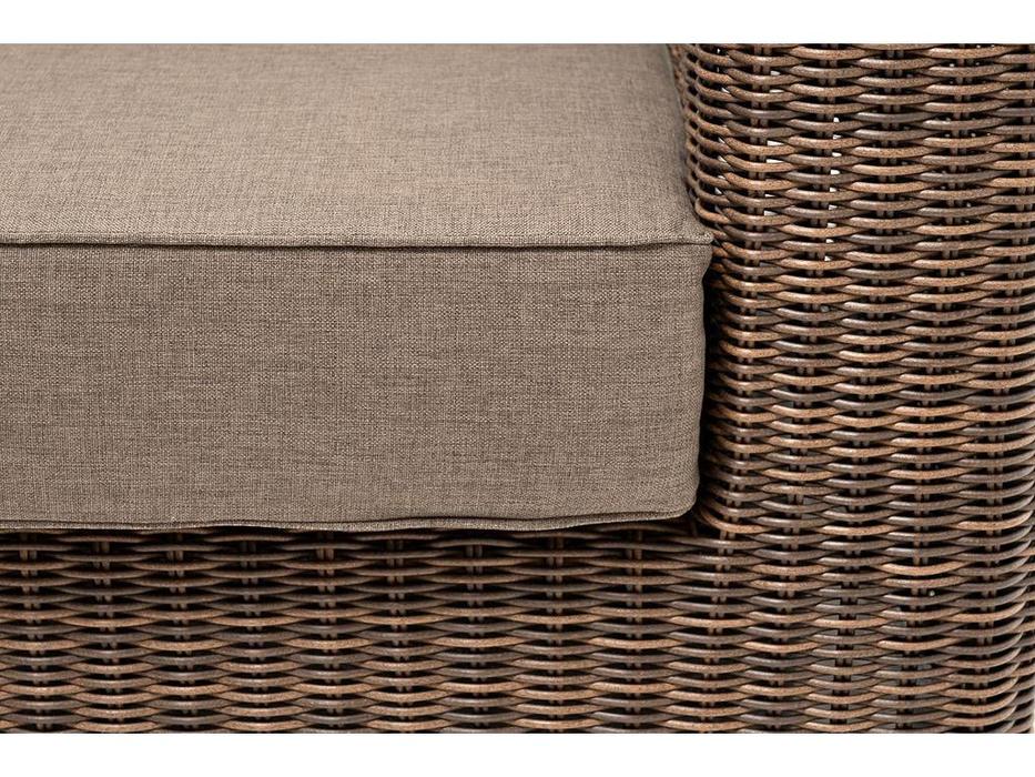 кресло садовое с подушками Боно 4SIS  [YH-C1515W brown] коричневый