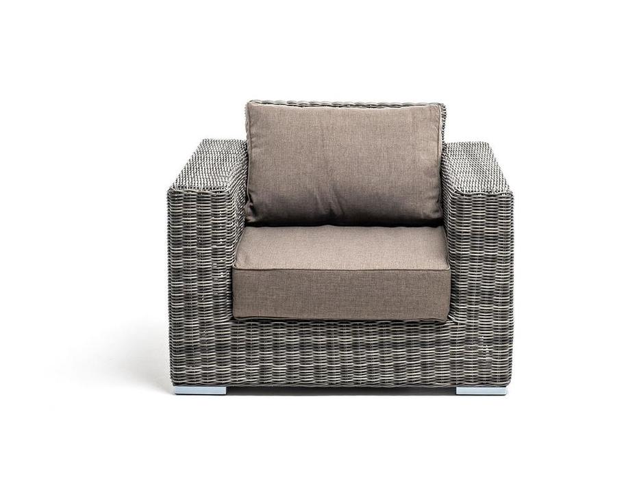 кресло садовое с подушками Боно 4SIS  [YH-C1515W graphite] графит