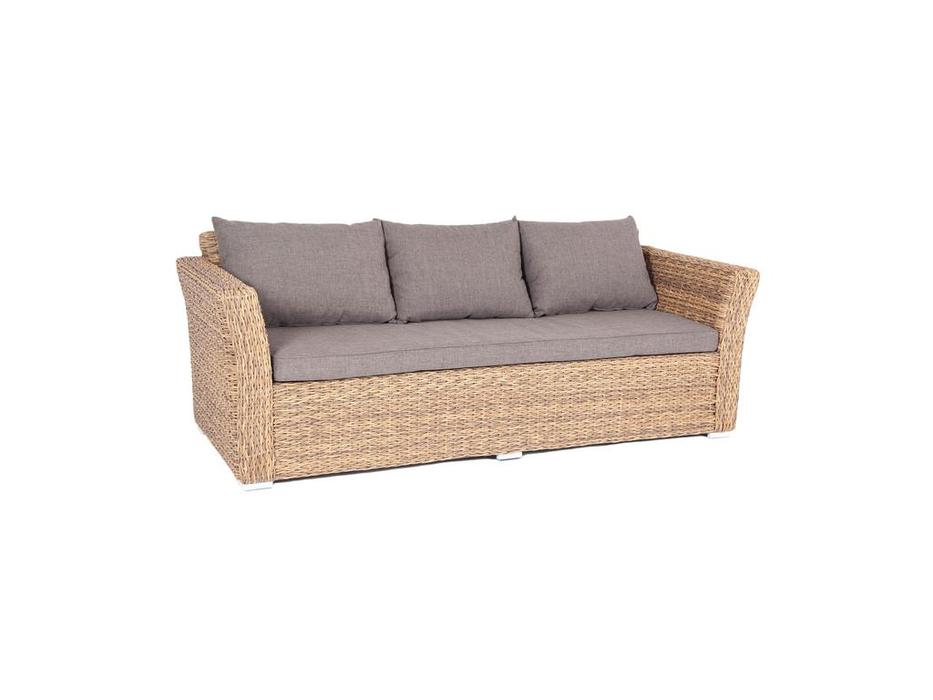 диван садовый с подушками Капучино 4SIS  [YH-C3130W-3 TW] соломенный