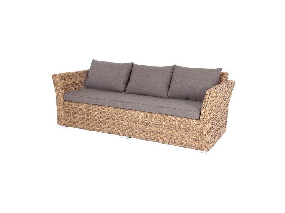 диван садовый с подушками Капучино 4SIS  [YH-C3130W-3 TW] соломенный