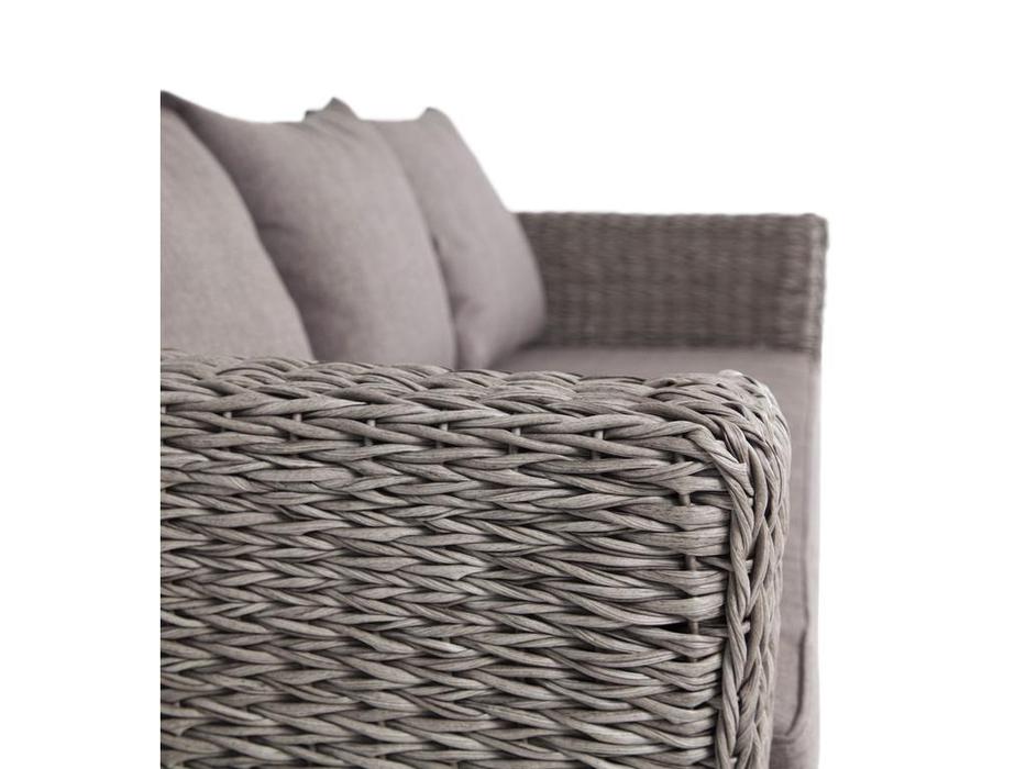 диван садовый с подушками Капучино 4SIS  [YH-C3130W-3 Twgraphite] серый