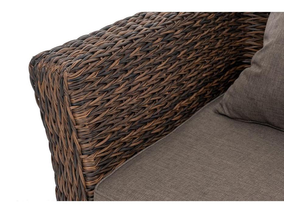 диван садовый с подушками Капучино 4SIS  [YH-C3130W-3-TW brown] коричневый