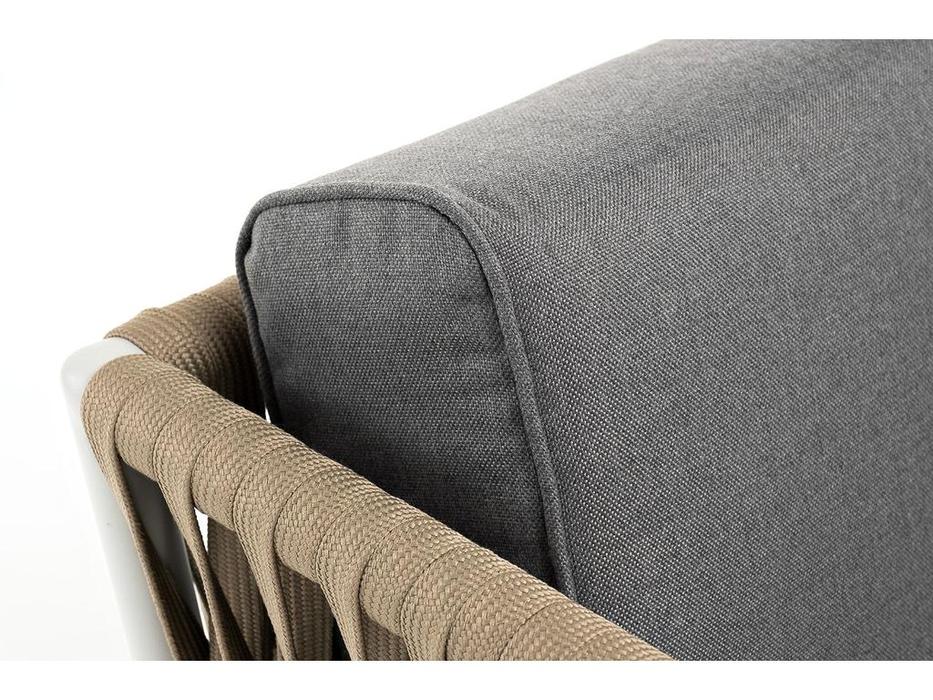 диван садовый с подушками Касабланка 4SIS  [KAS-S-2-001 RAL7035 Mua G-brown(gray017)] серый