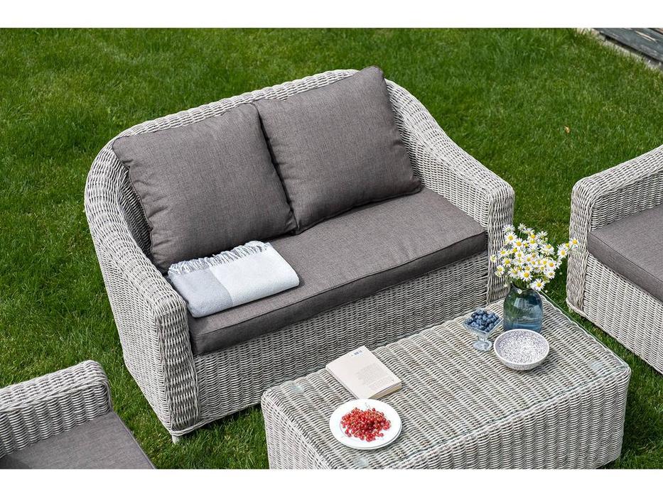 диван садовый с подушками Кон Панна 4SIS  [YH-C2808W beige] бежевый