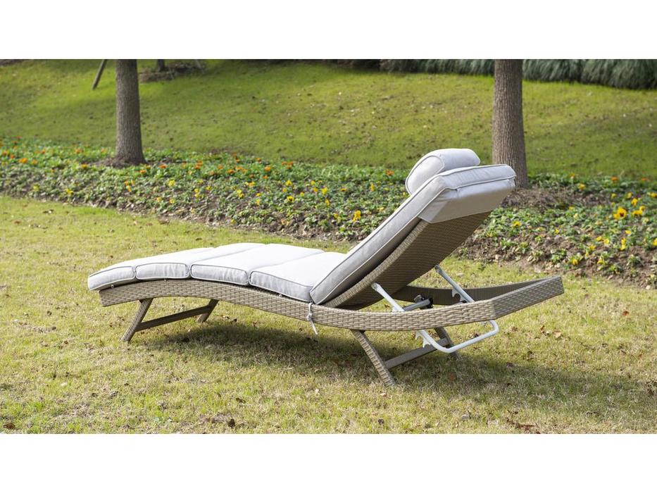 шезлонг с матрасом Лиссабон 4SIS  [GFCA200-A] соломенный