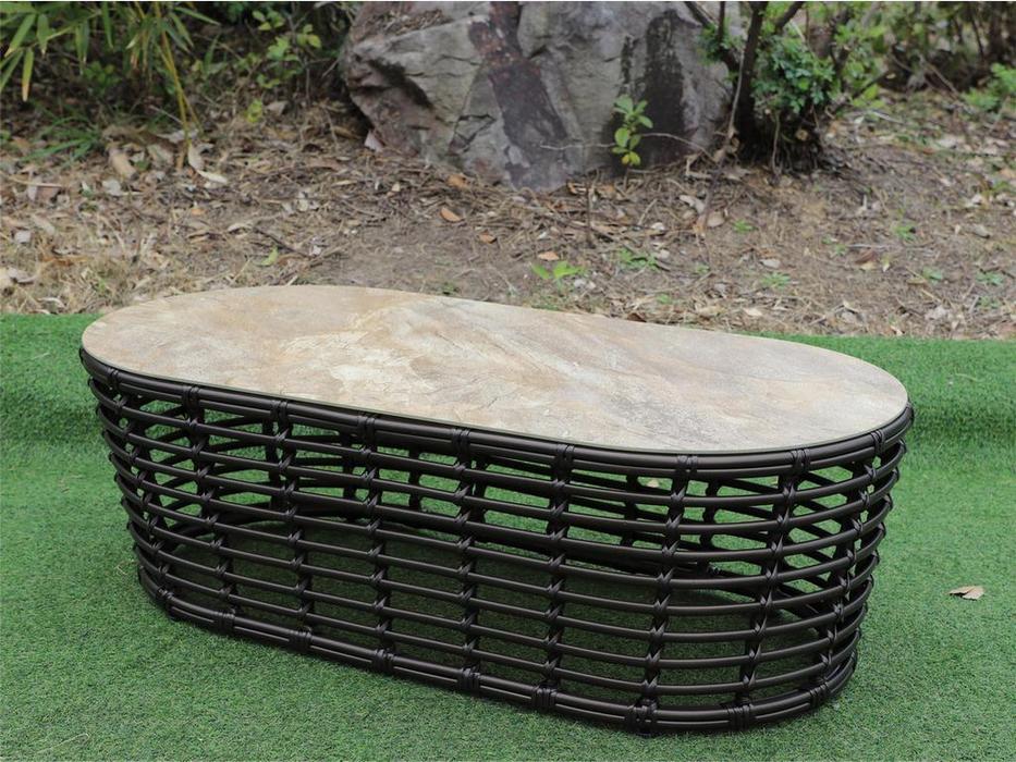 стол журнальный  Валенсия 4SIS  [YH-S4251G Bronze] коричневый