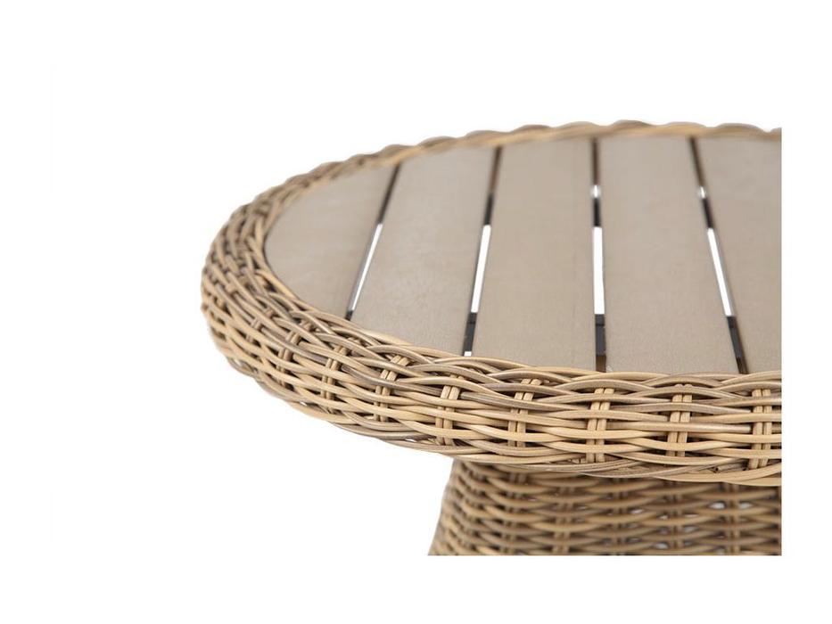 стол садовый кофейный Равенна 4SIS  [YH-S4329P] соломенный