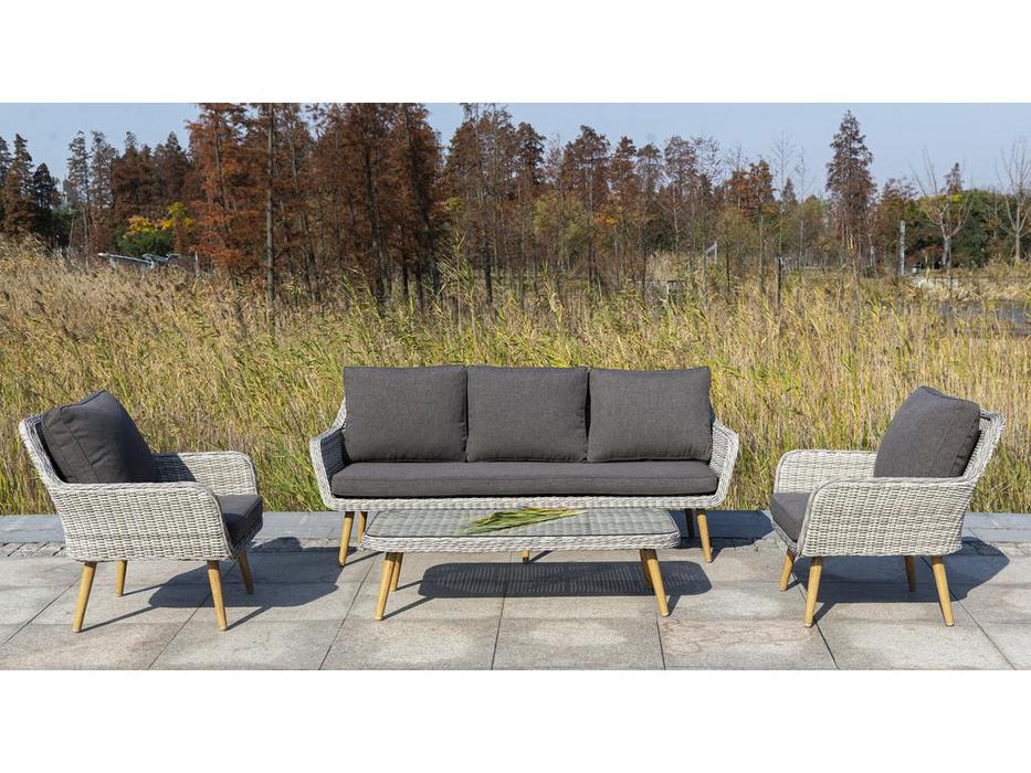 стол садовый журнальный Прованс 4SIS  [YH-SYH272W-T beige] бежевый