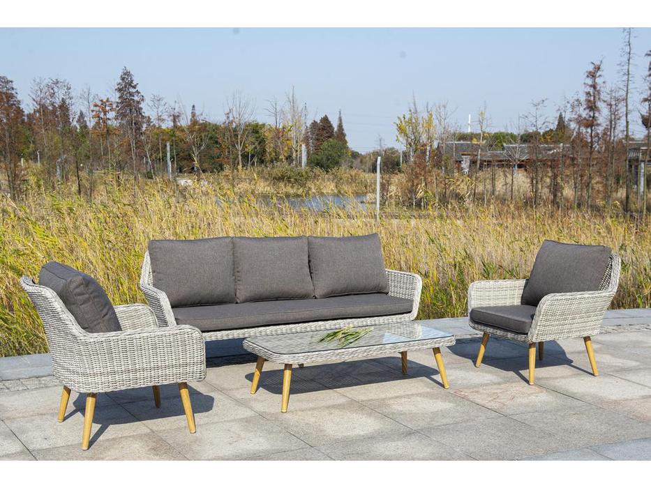 стол садовый журнальный Прованс 4SIS  [YH-SYH272W-T beige] бежевый