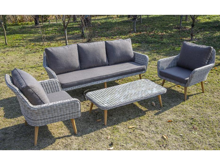 стол садовый журнальный Прованс 4SIS  [YH-SYH272W-T beige] бежевый