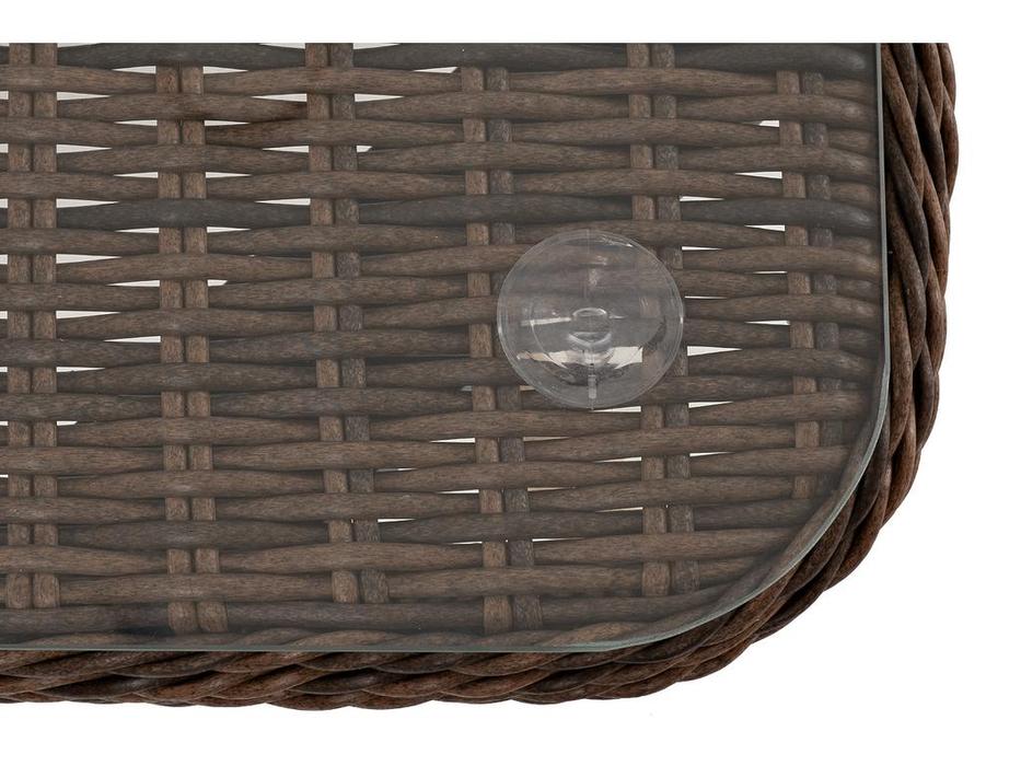 стол садовый журнальный Прованс 4SIS  [YH-SYH272W-T brown] коричневый