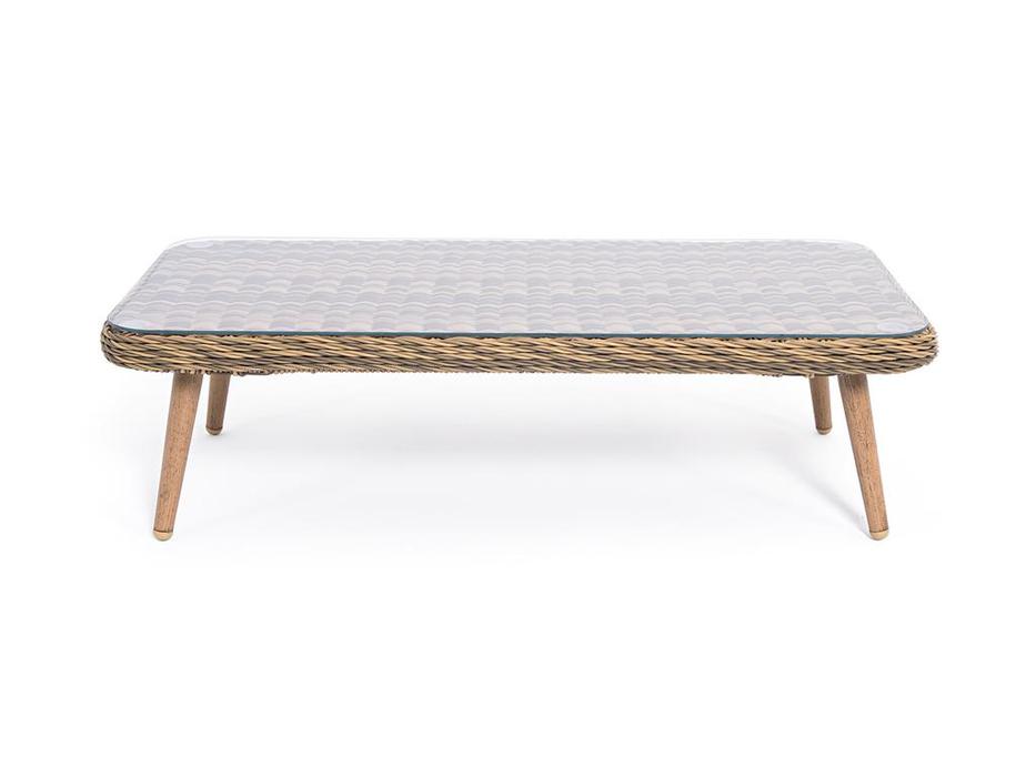 стол садовый журнальный Прованс 4SIS  [YH-SYH272W-T] соломенный