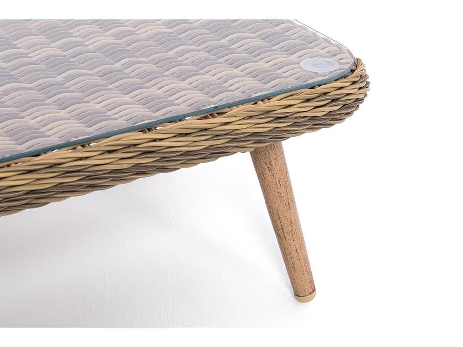 стол садовый журнальный Прованс 4SIS  [YH-SYH272W-T] соломенный