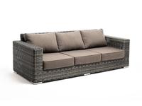 диван садовый с подушками Боно 4SIS  [YH-C3515W graphite] графит