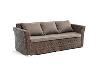 диван садовый с подушками Капучино 4SIS  [YH-C3130W-3-TW brown] коричневый