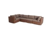 диван садовый трансформирующийся Лунго 4SIS  [YH-C1033W-SET brown] коричневый