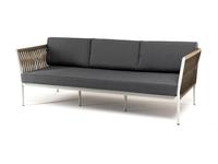 диван садовый с подушками Касабланка 4SIS  [KAS-S-3-001 RAL7035 Mua G-brown(gray017)] серый