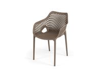 стул пластиковый Беллини 4SIS  [203046 B-brown] коричневый