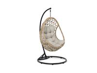 кресло подвесное с подушкой Венеция 4SIS  [YH-L23703W] соломенный