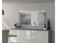 зеркало настенное  Treviso Status  [ERTRWHSP01] белый лак, цемент