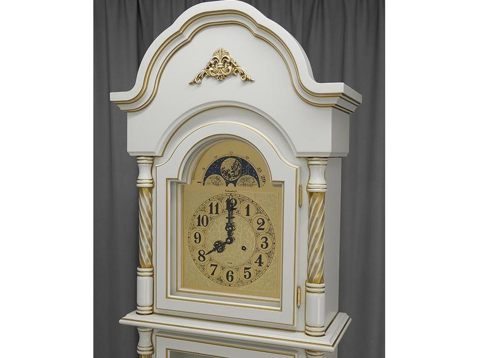 часы напольные  Деликатность Columbus  [CR9232-PG] белый, золото