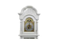 часы напольные  Снежный Лорд Columbus  [CR9222-PS] белый, серебро