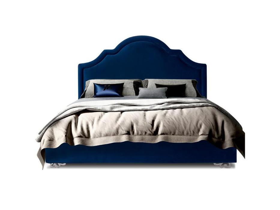 кровать двуспальная с подъемным механизмом Queen ЯМ  [КВКР-1[3]] синий