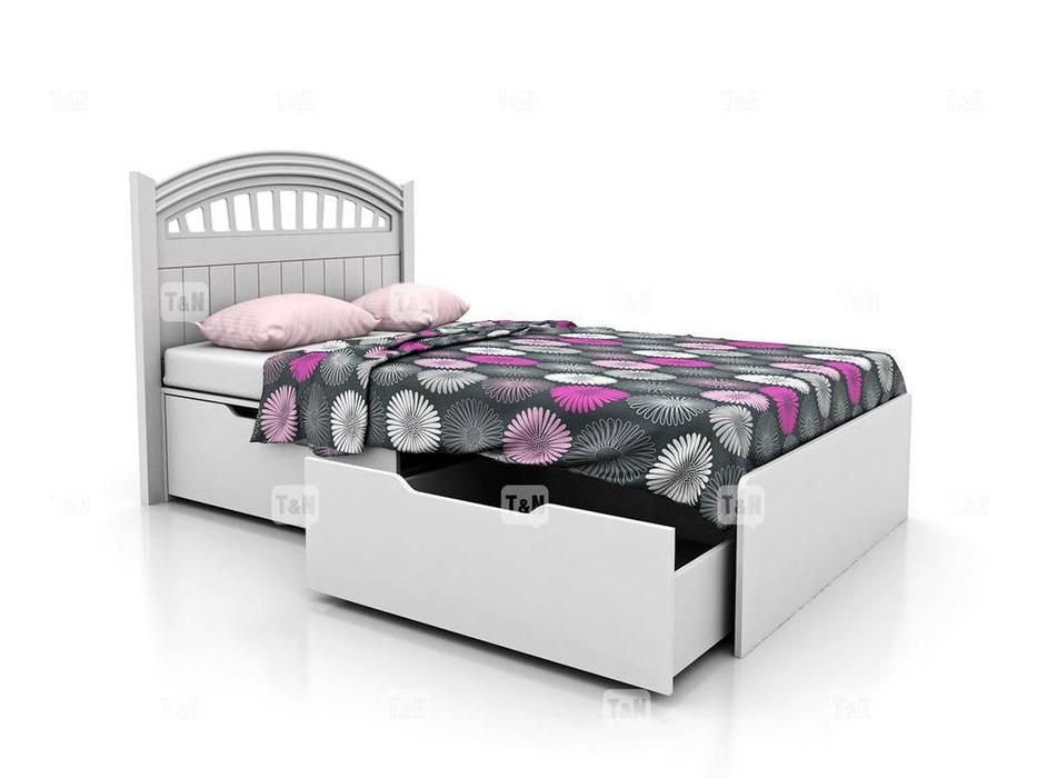 кровать детская  Michael Tomyniki  [91XA22] белый, розовый, зеленый, беж