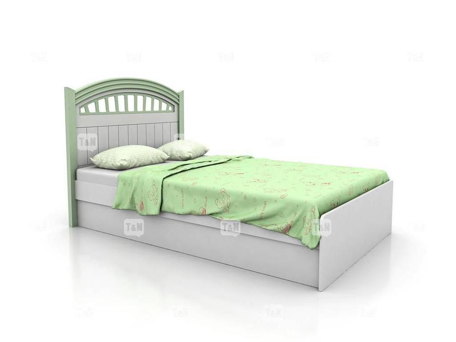 кровать детская  Michael Tomyniki  [91XА12] белый, розовый, зеленый, беж