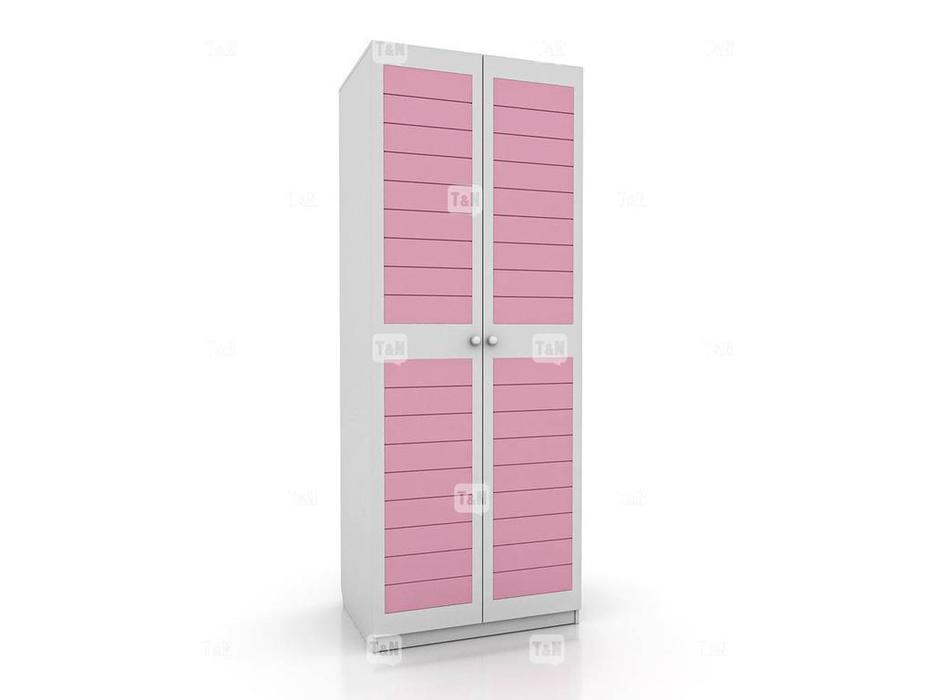 шкаф 2-х дверный  Michael Tomyniki  [91XE24] белый, розовый, зеленый, беж