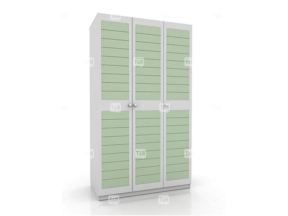 шкаф 3-х дверный  Michael Tomyniki  [91XE30] белый, розовый, зеленый, беж