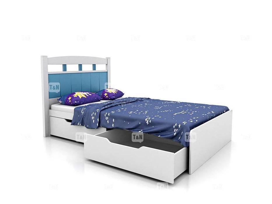 кровать детская  Robin Tomyniki  [92XA21] белый, розовый, голубой