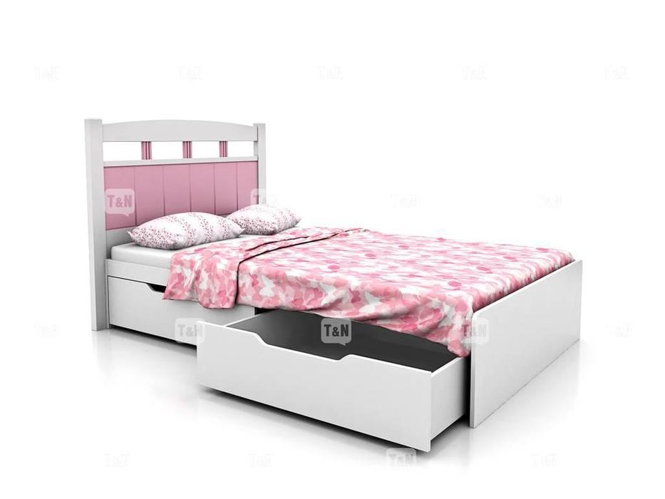 кровать детская  Robin Tomyniki  [92XA21] белый, розовый, голубой