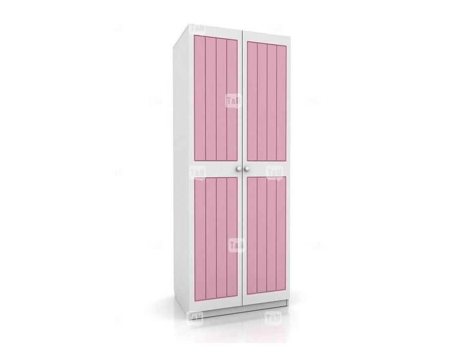 шкаф 2-х дверный  Robin Tomyniki  [92XE20] белый, розовый, голубой