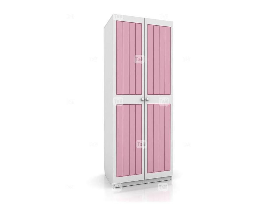 шкаф 2-х дверный  Robin Tomyniki  [92XE24] белый, розовый, голубой