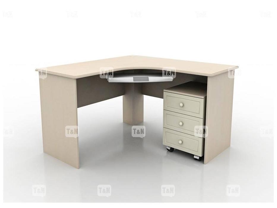 стол письменный угловой Robin Tomyniki  [92XS20] белый, розовый, голубой