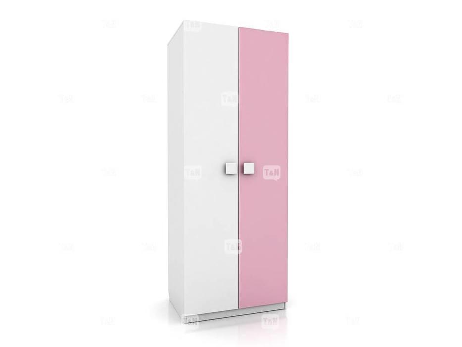 шкаф 2-х дверный  Tracy Tomyniki  [42XE20] цвет дуба, розовый, салатовый, голубой