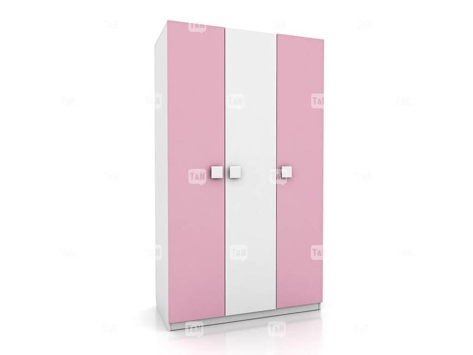 шкаф 3-х дверный  Tracy Tomyniki  [42XE30] цвет дуба, розовый, салатовый, голубой